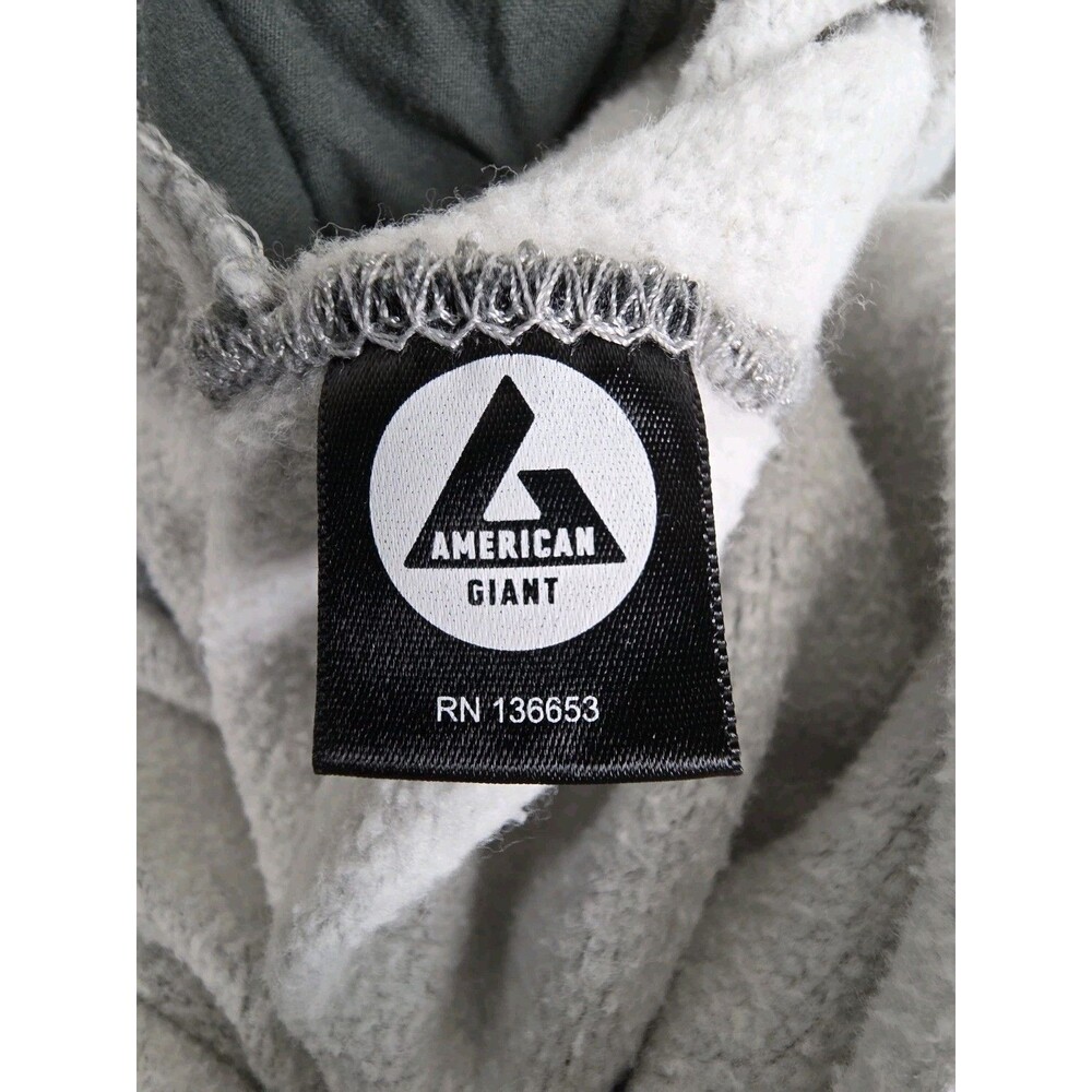 American Giant Sweatpants Mens Large Gray Joggers 100% Cotton USA Made - Picture 9 of 12